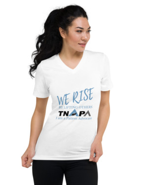 WE RISE Unisex Short Sleeve V-Neck T-Shirt